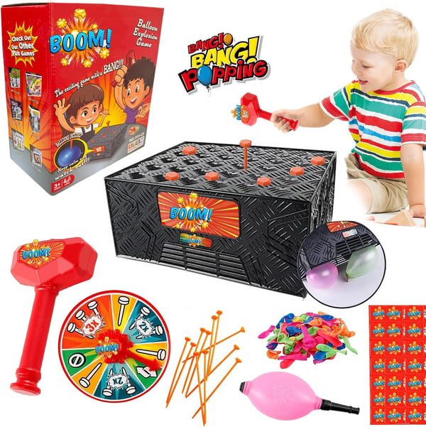 Whack a Balloon Game - 2024 New Balloon Pop Game for Adults and Kids, Tricky Balloon Board for Family Party
