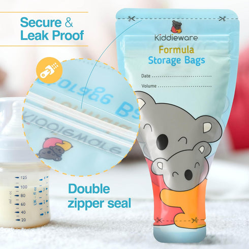 30 Pack Disposable Baby Formula Storage Bags, Baby Formula Container Dispenser