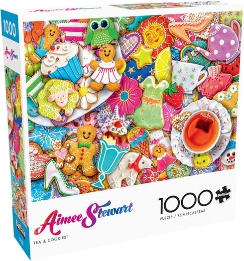 1000 Piece Jigsaw Puzzle for Adults - Tea and Cookies by Buffalo Games - Aimee Stewart - 26.75 x 19.75