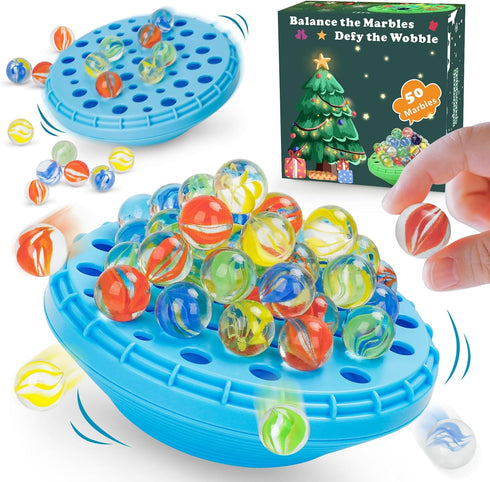 Marble Balance Game, Wobble Marble Stacking Game for Kids 6+, Family Games