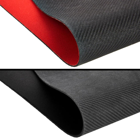 2 Pack Card Game Mat for MTG - Board Game, Magic, and TCG Playmat in Black/Red (24x14 in)