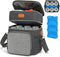 Double Layer Breastmilk Cooler Bag with Ice Pack Insulated Travel Bag for