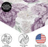 Sweet Jojo Designs Fitted Baby Crib Sheets (Boho Purple Floral) for Girls, Infant Nursery, Toddler Room - Standard Size