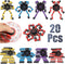LNCOJOLM Easter Basket Stucking Stuffer 20PCS Robot Fidget Spinner Transformable Chain Toy for