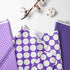 Ruffled Bottom Dots Crib Skirt - Purple by Bacati