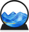 Herecanli Moving Sand Art Picture - 3D Quicksand Painting Decor - Round Glass