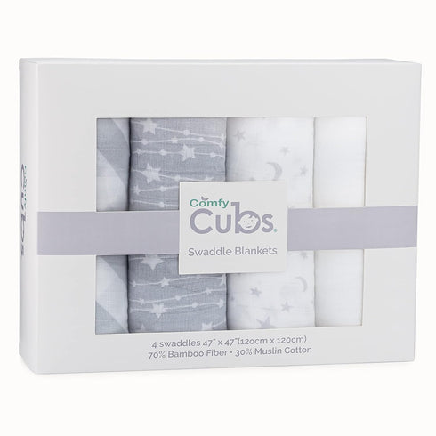 Cozy Set Soft and Baby Washcloths and Swaddle Blankets