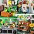 Set, Playset (597 Flower House Building Creative Garden Toy with LED Light, Build a Greenhouse Model, Great Gift