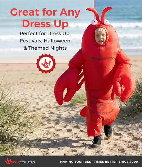 Morph Inflatable Lobster Costume, Dancing Lobster Costume, Under The Sea Lobster