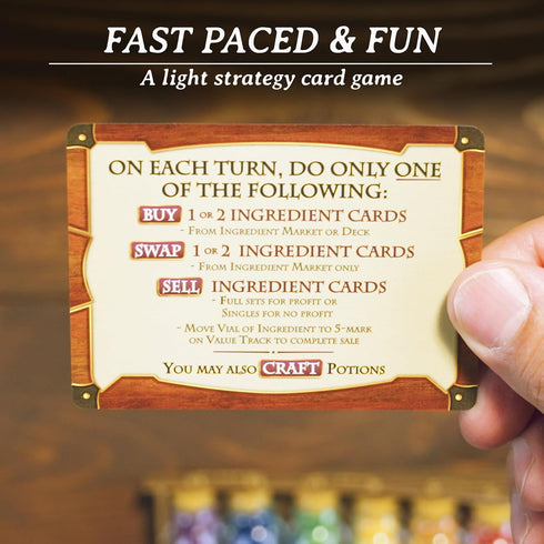 ThinkFun Mystic Market Strategy Card Game | for 2-4 Players | Ideal for Ages 10 and Up | Fast-Paced Fun for Families and Gamers | Enhances Strategy and Math Skills