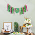 Agkvw 1st Aloha to One Tropical Hawaiian Luau Theme Highchair Banner- Wild One Highchair Banner for Girls, Pink Jungle