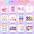 6+ 1200+ DIY Bracelet Making Kit for Kids Age Years Old, Kids Art and Craft Kit, Colorful Hair Ties Rubber Band