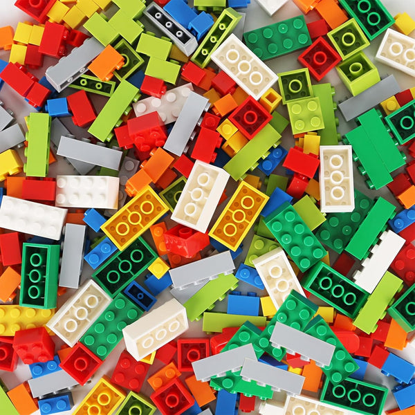 Classic Bulk Building Bricks - 1.1cm Higher Compatible with Lego Baseplate, Kids Creative Set in Random Color