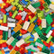 Classic Bulk Building Bricks - 1.1cm Higher Compatible with Lego Baseplate, Kids Creative Set in Random Color