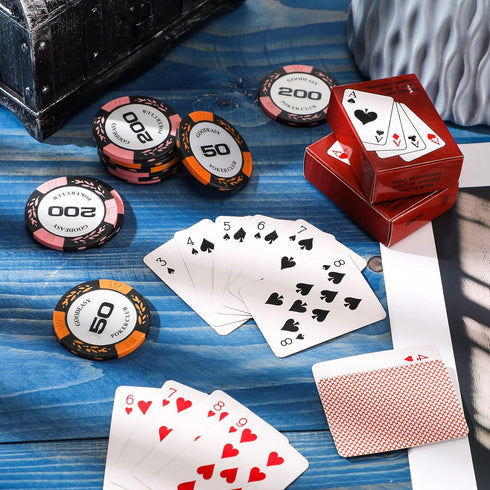 Zhanmai 2 Decks of Mini Playing Cards - Tiny Cards for Party Game Supply, 2.2 x 1.57 Inches