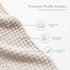 Cozy Konssy Waffle Baby Blanket - Soft & Nursery Swaddle Blanket, Lightweight Toddler Throw for Boys & Girls, Ideal