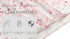 Newborn Floral Print Swaddle Blanket - Stretchy Receiving Blanket with Matching Headband and Beanie (Small Flower and