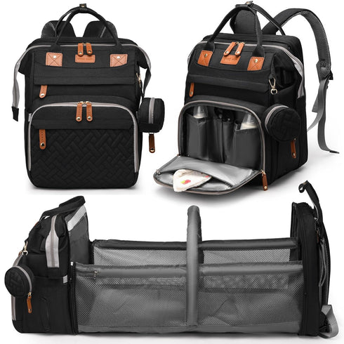 JKJRJJ Diaper Bag Backpack with Changing Station, Large Diaper Bag For Boys And