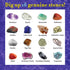 DANCING BEAR Gem Dig Kit - Excavate 16 Gems & Crystals, STEM Education Gift Set for Kids