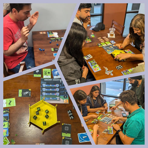 2-5 Cricket Champions Boardgame | Light Strategy Dice Game | Players