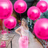 KatchOn Big Hot Pink Balloons, 22 Inch, Pack of 6, Mylar Balloons for Pink Party Decorations, Birthday, Gender Reveal.