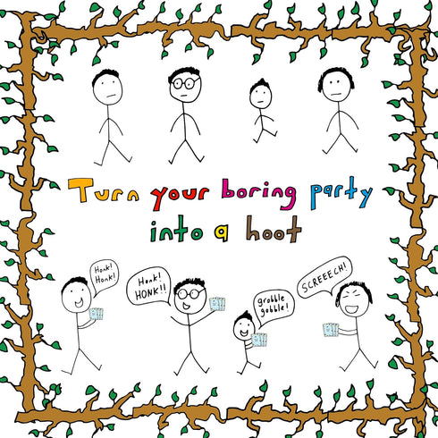 Bird Call, A Lively and Absurd 5-Minute Party Game, High Energy Card Game for Kids, Teens, and Adults