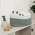 Pack 2 Muslin Nursing Cover of and Rope Diaper Caddy Organizer Bundled by Comfy Cubs