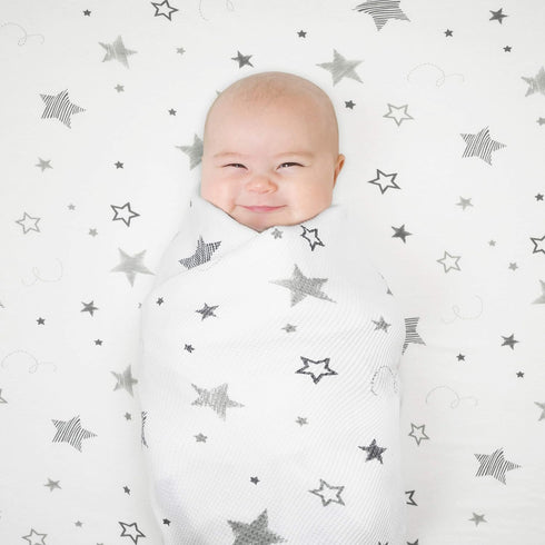 100% 38" 24" Pack (Pack 2) American Baby Company Natural Cotton Fitted Mini Crib Sheet x - Soft & Breathable Small