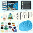 Gemstone Dig Kit, STEM Science Kit for Kids to Excavate 16 Real Gemstones, Educational DIY Toys