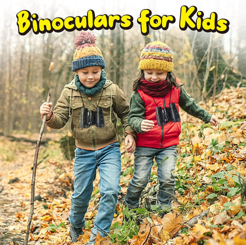 ESSENSON Binoculars for Kids - Black Telescope Toys for Age 3-12, Outdoor Sports, Bird Watching, Birthday Gifts
