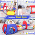 PigPigPen 3 in 1 Kids Play Tent, Pop Up Playhouse with Tunnel and Ball Pit for Indoor/Outdoor Fun