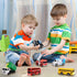 Toy Cars for Toddlers | 6 Pcs Pull Back Cars with Light and Sounds | City and Emergency Vehicles Set