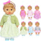 Pack of 6 Alive Lovely Baby Dress Clothes Accessories Gown Outfits for 12inch Doll