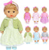Pack of 6 Alive Lovely Baby Dress Clothes Accessories Gown Outfits for 12inch Doll