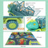 JKGIFTS 15 3-5, Dinosaur Truck Toy with Dino Figures & Activity Play Mat, Dinosaur Eggs, Perfect for Kids Stocking