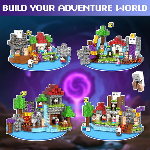 150PCS 3+ Magnetic Blocks, Magnet Tiles Toys for Kids, Magnetic Building Blocks Cubes, STEM Montessori Stacking Magnets