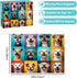 BraniacBits 500 500 20.5 15 inch Piece Puzzles for Adults, Cute Dogs Jigsaw Puzzle for Adults Seniors,Recycled