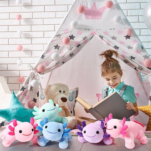 Libima 5 Pcs 12 Inch Axolotl Plush Toys, Cute Soft Stuffed Animal