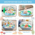 ZFDEBY 8-in-1 Tummy 0-3-6-9-12 Baby Gym Play Mat, Time Mat & Activity Gym Mat Ball Pit with Detachable Toys, Washable