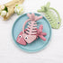3D Fish Teething Toys for Babies 0-6 Months, 100% Silicone Teether Ring for Teething Relief (Pink)-Bebe