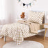 Set 4 Set Wake In Cloud - Toddler Bedding for Boys Girls, Cute Gingham Grid Checkered, Pieces Soft Crib Bed Including