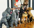 Gorilla King Kong Toys with Realistic Rock Action Figure Rampage Gorilla Fight Mode for Kids