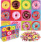 LELEMON Donut Puzzle for Kids Ages 4-8, 100 Piece Jigsaw Puzzles in Metal Box, Educational Fun for Girls and Boys