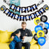 Sumind 32 Pieces Police Party Decorations Set - Police Academy Graduation Party Swirls with 20 Balloons, 2 Banners