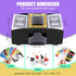 Automatic Card Shuffler 2 Deck: USB-C/Battery-Powered Electric Playing Card Shuffler for Home Card Games