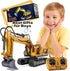3 4 5 6 7 8 15 2.2 lb 4-6 RC Excavator Toys for Year Old Toddler Boys, Channel Remote Control Construction Toys