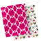 Kushies Baby On The Go Wet Bag, Doodle Hearts/Fuchsia Modern Flowers, Large Size