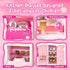 Mastom Playset 3 4 5 6 Kitchen for Girls, Pretend Play Kitchen Toy for Dolls with Lights Sounds & Accessories, Gifts