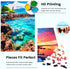 2 Pack 1000 2000 Piece Puzzles for Adults - Beach, Coconut Tree, Reef Landscape Jigsaw Puzzles - Pieces Total