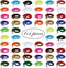 64 Pcs Worms on Invisible String, Carnival Party Favors for Kids Birthday Christmas, Random Colors